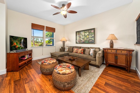 Bright, spacious living room