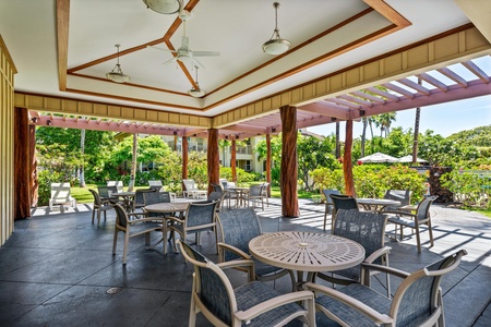 Covered outdoor pavilion