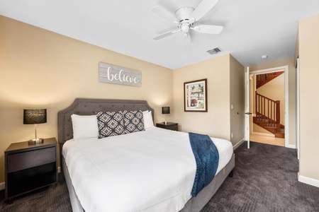 Guest bedroom with King bed