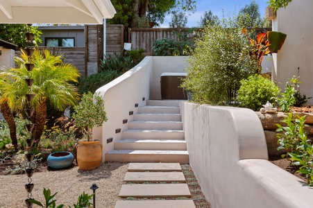 Steps to Hot Tub & Outdoor Shower