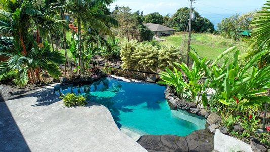 Pool View from upstairs