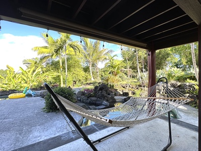 Downstairs patio