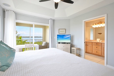 Master Bedroom With Canal Views