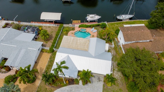 Aerial Full view of this beautiful Florida home!