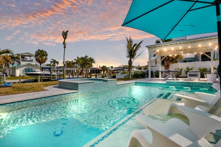 Pool and Sunset