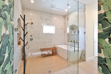 Master Bath - Huge Walk In Shower