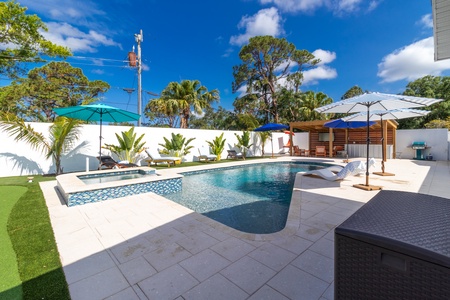 Large Pool and Hot Tub