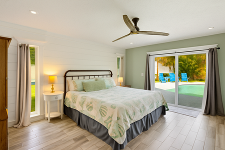 Master Bedroom with Patio Access