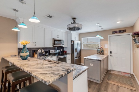 Spacious Kitchen For Home Cooked Meals