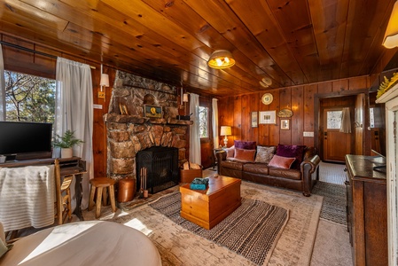 Comfy seating near the fire