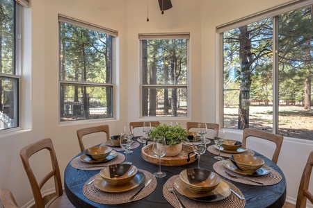 Light-filled dining nook