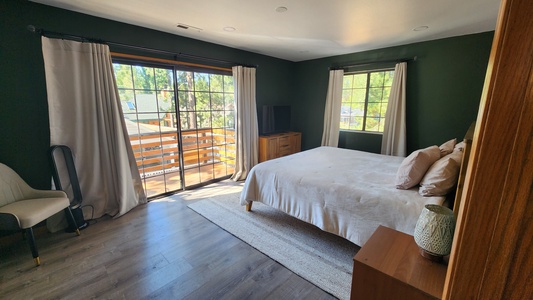 Master bed with beautiful views