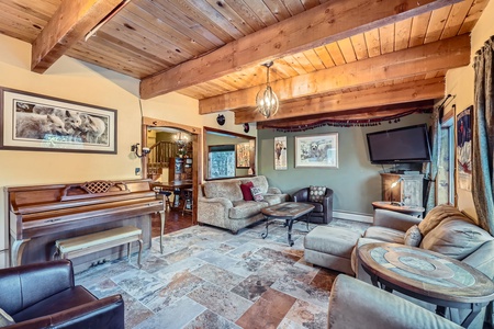 Wood-Accented Living Room