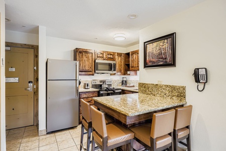 Efficient Kitchen with Stainless Steal Appliances