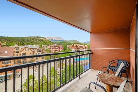 Private Balcony with Stunning Mountain Views.