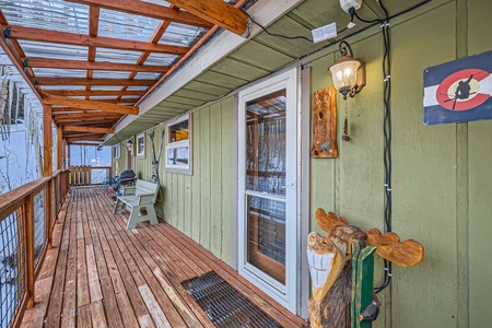 Exterior Front Entry to Your Mountain Home Getaway