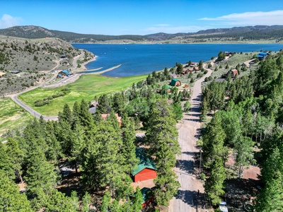 Areal view of The Reel Retreat and Panguitch Lake