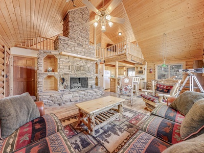 View of the warm and welcoming Great Room with gas fireplace