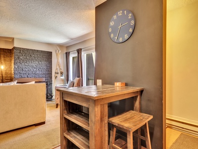 Dining Area Dining Table & Stools, Fire Place