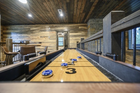 A competitive game of shuffleboard awaits you!