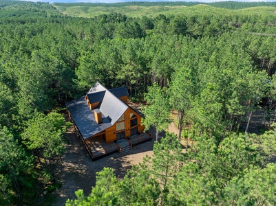 A beautiful aerial view of Cozy Creek.