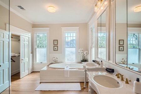 Bathroom with sink and tub