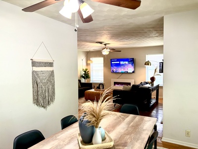 Living room and dinning view