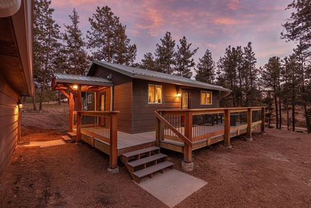 Cabin at twilight