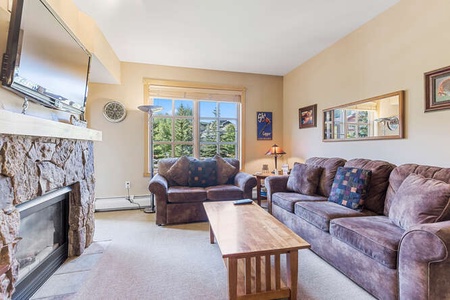 Comfy seating in living area.