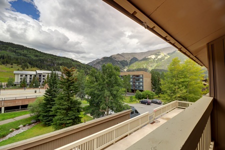 Balcony views from bedroom balcony.