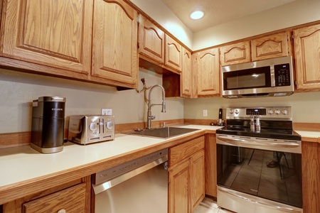 Nice kitchen with updated appliances and plenty of storage.