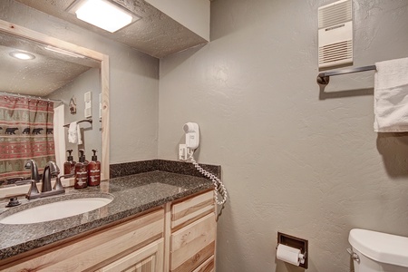 Nicely updated bathroom.