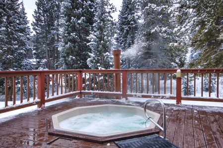 The Lodge at Copper features a nice communal, outdoor hot tub!