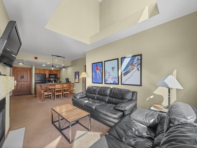 Bright, open concept living room.