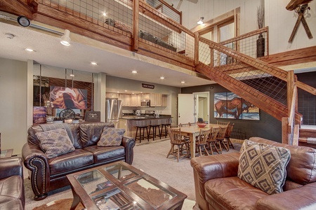 Large open concept living area on main level.