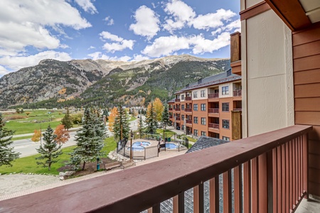 Enjoy Panoramic Views of the Ten Mile Range from the comfort of your private balcony!