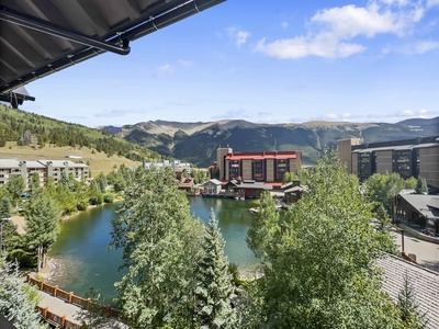 Views of West Lake with the Ten Mile Range in the background.