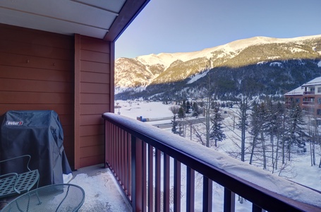 Beautiful mountain views from private balcony