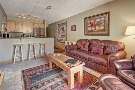 Relax in the lovely living room