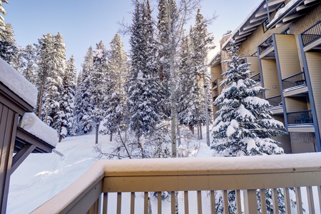 Beautiful views from the private balcony.