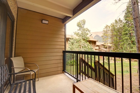 A gate opens up to access the mountain right from the deck.