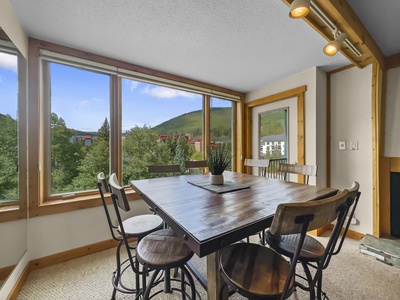 Dining table with great views