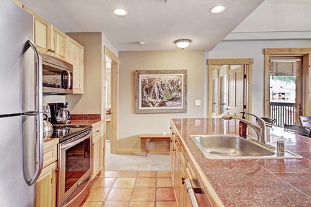 Open concept kitchen