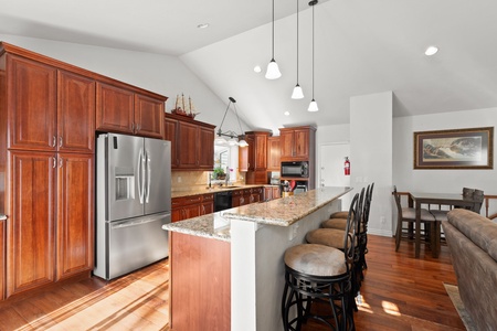 Kitchen island with plenty of room to entertain