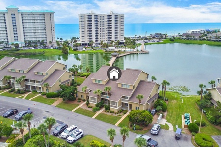 Aerial view of unit looking south.