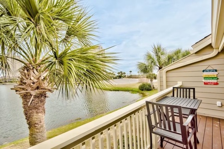 View of the lake and gulf.