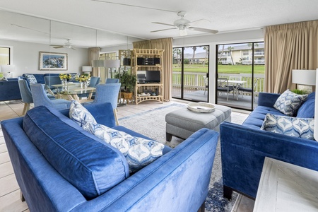 Family Room with view of golf course