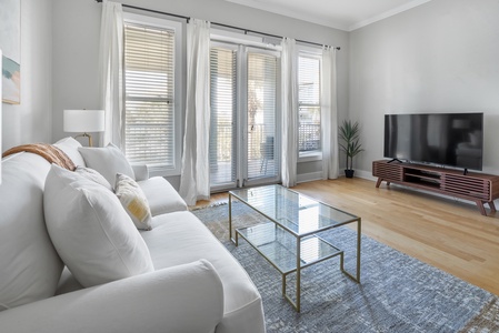 Living Room with flatscreen television.