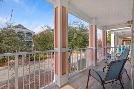 Balcony off of second floor guest bedroom