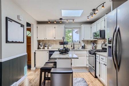 Fully stocked kitchen